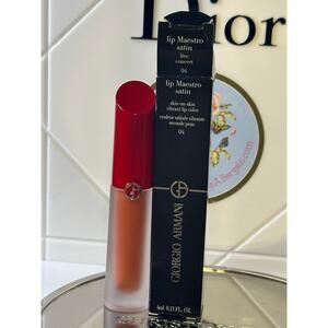Giorgio Armani lip Maestro Satin 04 LIVE CONCERT 65 mL- NEW in BOX